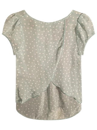 Light Blue Polka Dot Blouse