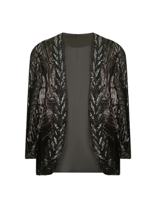 Vintage Textured Black Coat