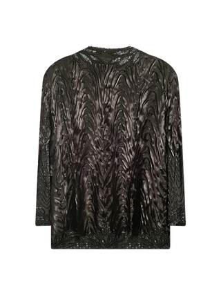 Vintage Textured Black Coat