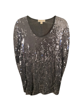Gray Sparkly Blouse