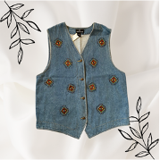 Gem Design Jean Vest