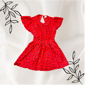 Red Polka Dot Short Dress