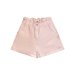 Solid Paperbag Shorts