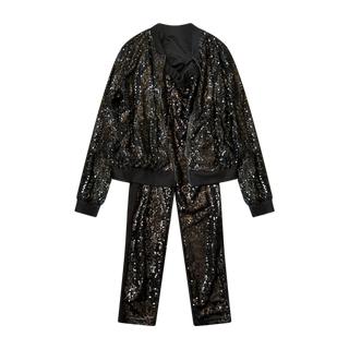 Sequin Jacket Pant Set