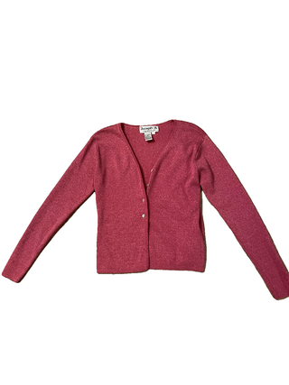 Hot Pink Glitter Joseph A. Cardigan