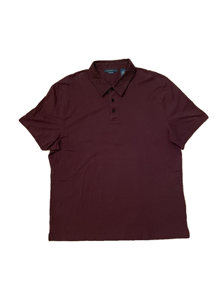 Polka Dot Red Collared Shirt