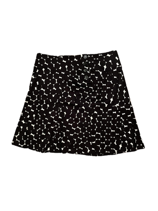 Black and White Polka Dot Mini Skirt