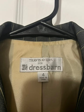 Travis Ayers for Dress Barn Pinstripe Tailored Blazer – Structured Fit (Women's Size 4)
