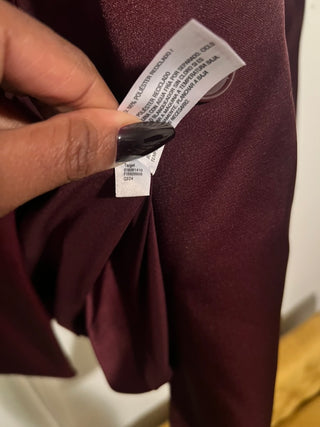 Burgundy Structured Blazer XL Wine Red Structured Jacket Work Office