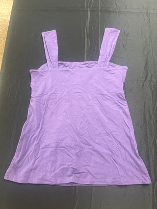 Ann Taylor Purple Square Neck Tank Top - Size S