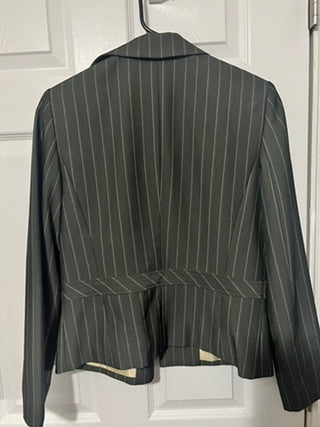 Travis Ayers for Dress Barn Pinstripe Tailored Blazer – Structured Fit (Women's Size 4)
