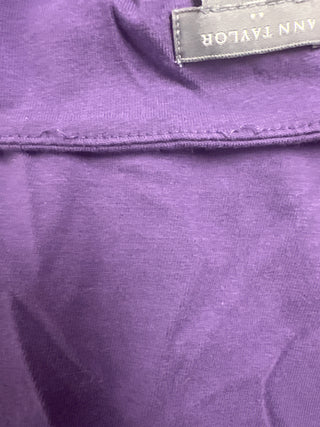 Ann Taylor Purple Square Neck Tank Top - Size S