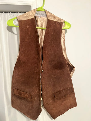 Vintage Teem Spirit Suede Vest (L)