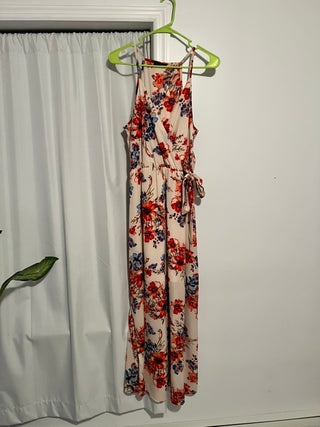 Scobe Floral Wrap-Front Maxi Dress – Size L
