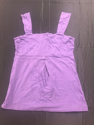 Ann Taylor Purple Square Neck Tank Top - Size S
