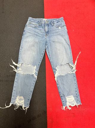 Good American Distressed Light-Wash Jeans – Women’s 10/30