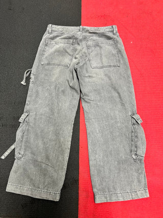 Wild Fable Gray Wide-Leg Cargo Jeans (Size 10R)