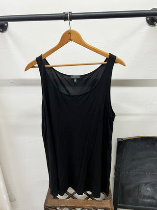 Eileen Fisher Black Draped Sleeveless Top – XL