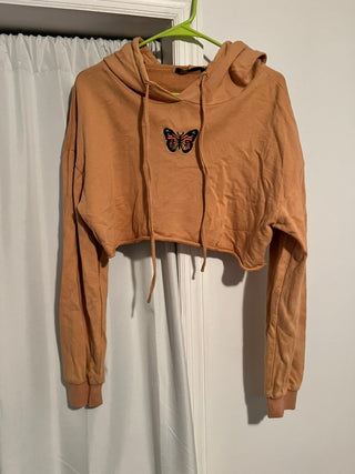 Cropped Butterfly Hoodie (SHEIN — Size M)