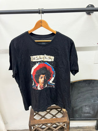 Jimi Hendrix Both Sides of the Sky Graphic Tee – Black (XL)
