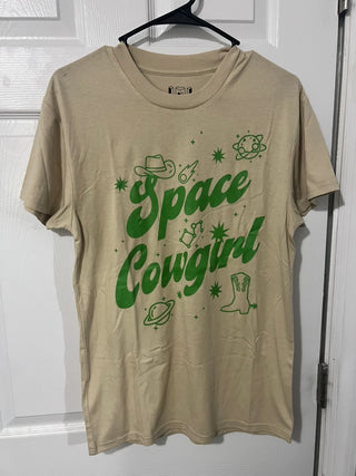Space Cowgirl Graphic Tee Women’s Small NWT Isaac Morris Western Y2K Shirt