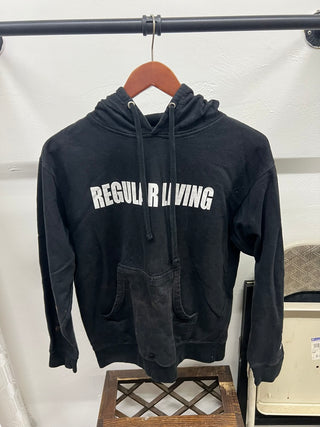 Regular Living Black Hoodie (Medium)
