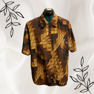 Geometric Button Down